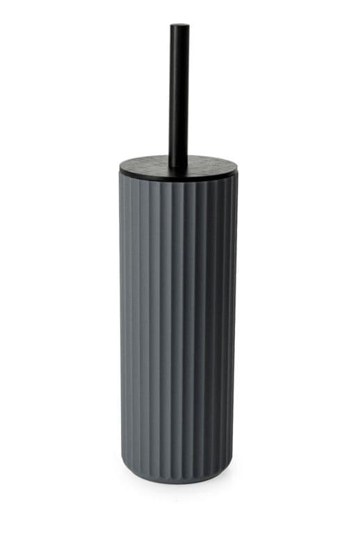 Blue Canyon Berkeley Toilet Brush - Grey With Bamboo Lid