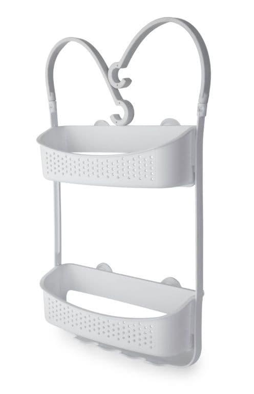 Blue Canyon Double Hanging Shower Caddy - White