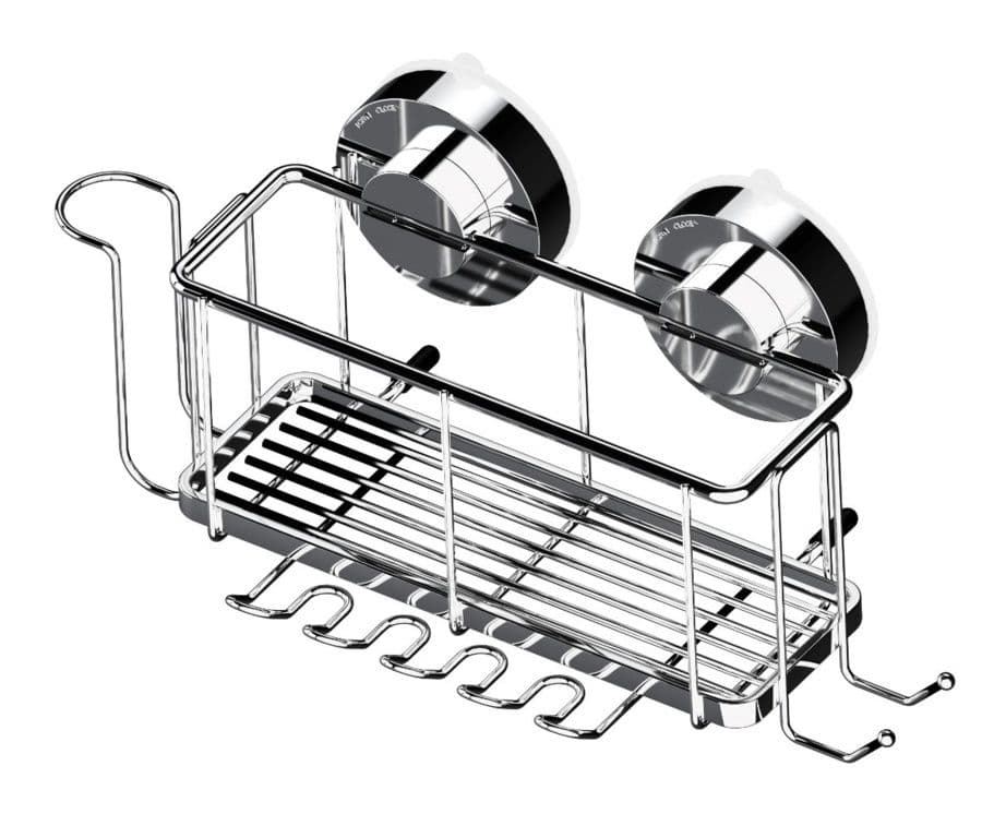 Blue Canyon Gecko Rack & Toothbrush Holder - Silver