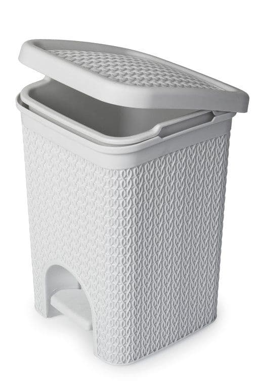 Blue Canyon Lace Design Pedal Bin 5L - White