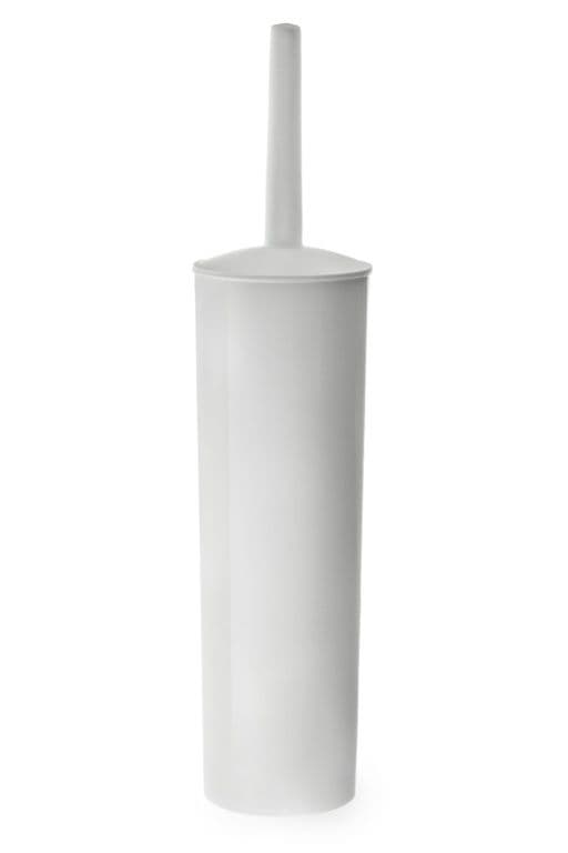 Blue Canyon Plastic Toilet Brush & Holder - White