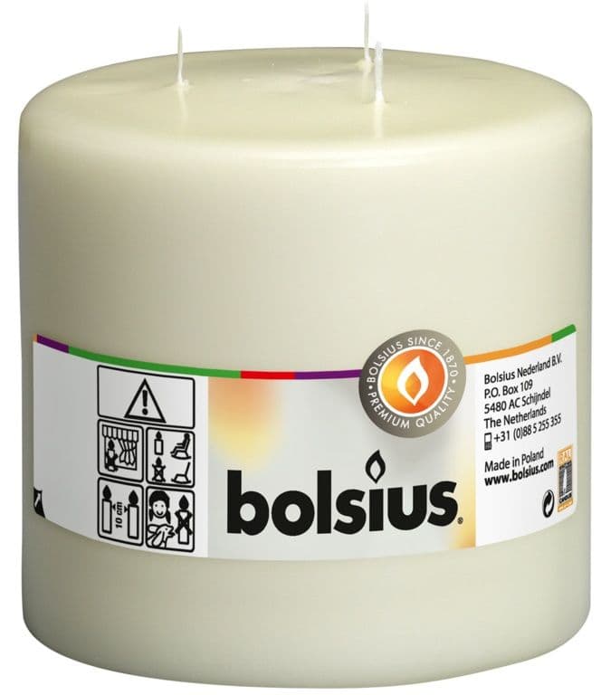 Bolsius Mammoth Candle - Ivory 150/150