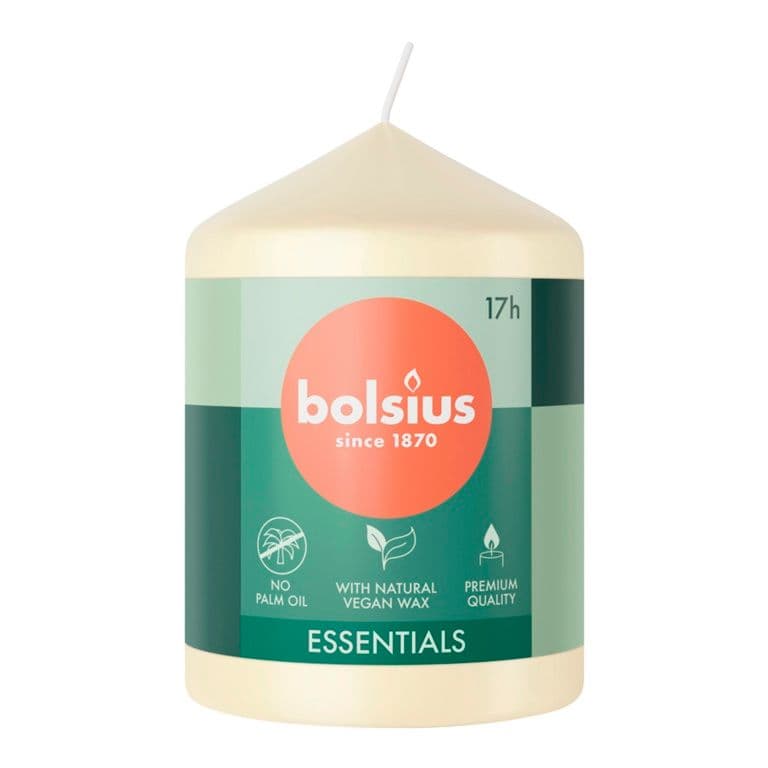 Bolsius Pillar Candle Soft Pearl - 80mm x 58mm