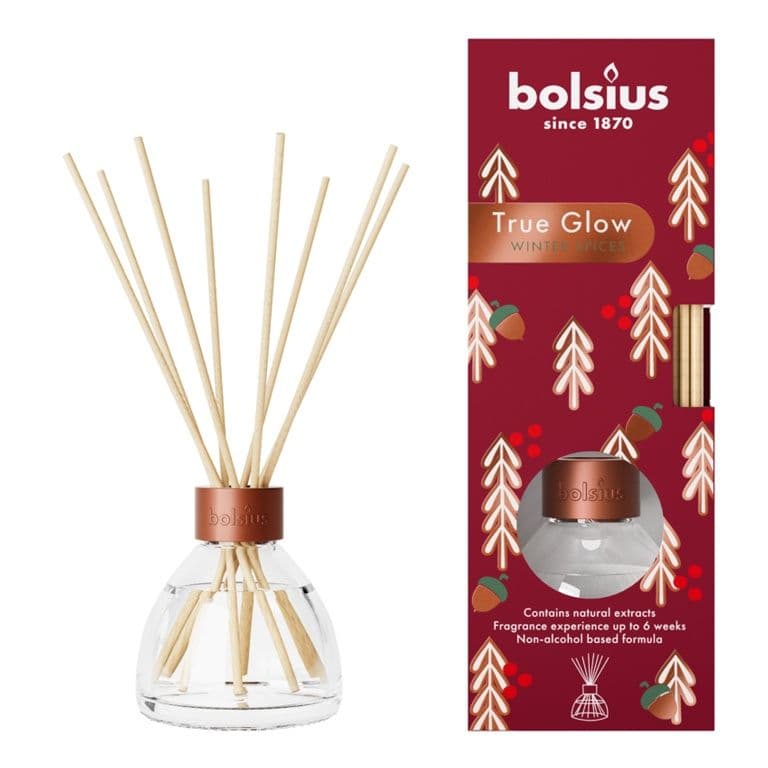 Bolsius True Glow Fragrance Diffuser Winterspice 45ml Glass - 45ml