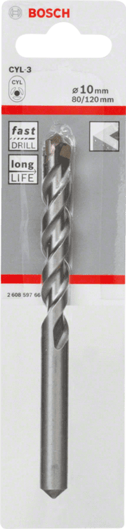 Bosch Silver Percussion Concrete Drill Bit - 10.0 x 80 x 120