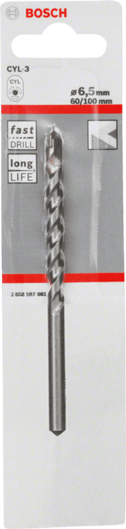 Bosch Silver Percussion Concrete Drill Bit - 6.5 x 60 x 100