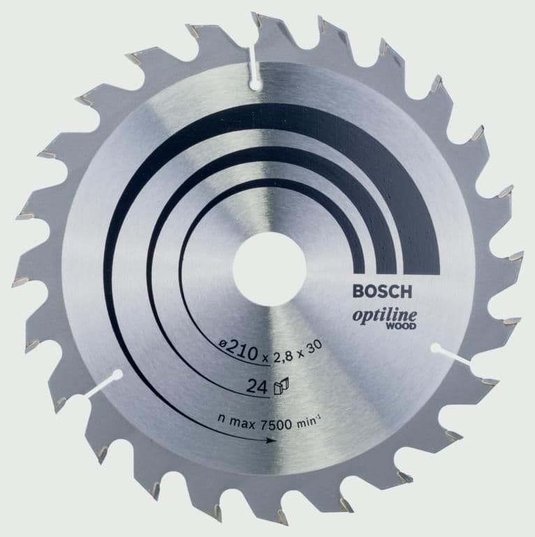 Bosch Wood Circular Saw Blade 24T - 210 x 30mm