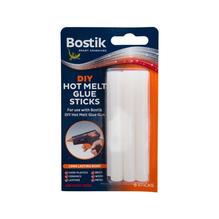 Bostik DIY Hot Melt Glue Gun Sticks - (6 x 100mm)