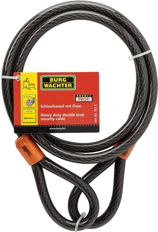 Burg-Wächter Braided Steel Cable - 2.1m x 15mm