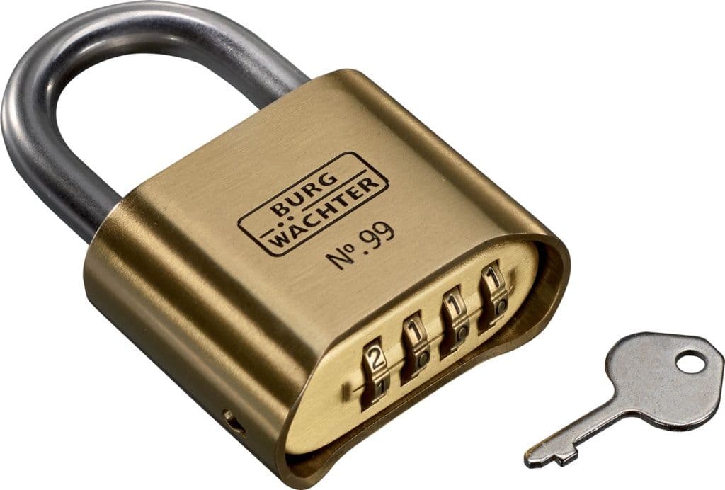 Burg-Wächter Mid Security 4-Dial Combination Padlock - 50mm