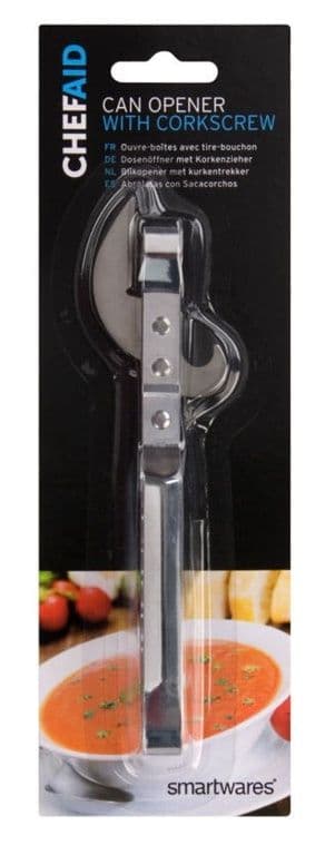 Chef Aid Can Opener with Corkscrew