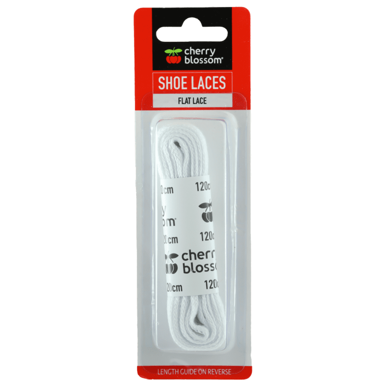 Cherry Blossom Flat Lace White - 120cm