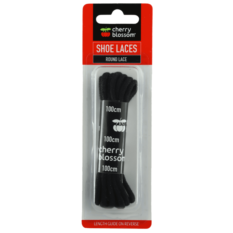 Cherry Blossom Round Lace Black - 100cm
