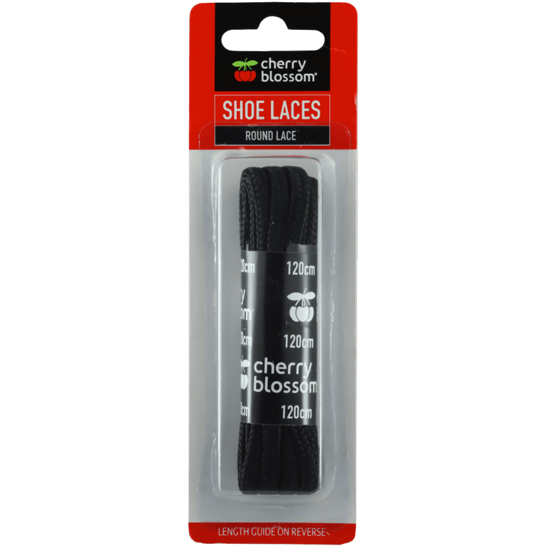 Cherry Blossom Round Lace Black - 120cm