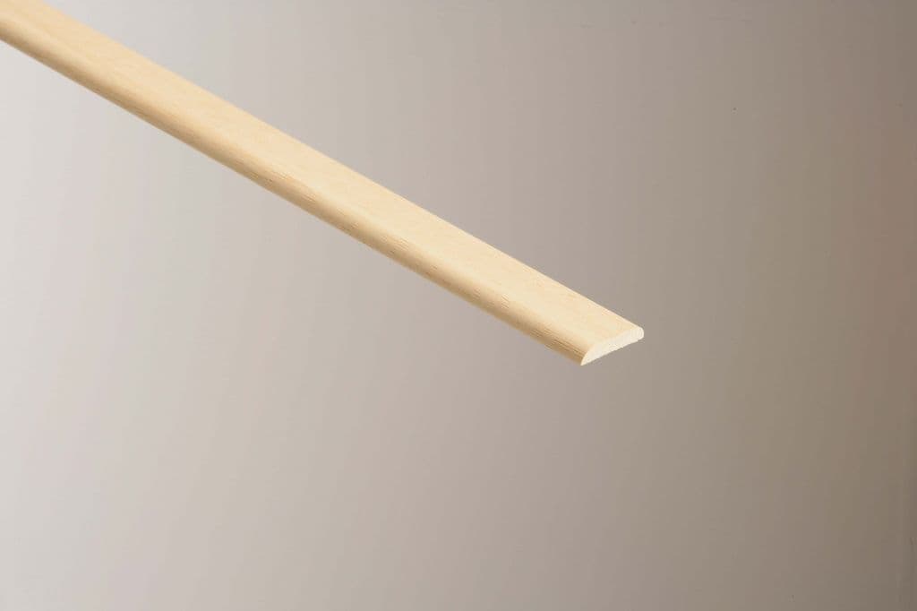 Cheshire Mouldings D Moulding Light Hardwood - 6 x 31mm x 2.4m