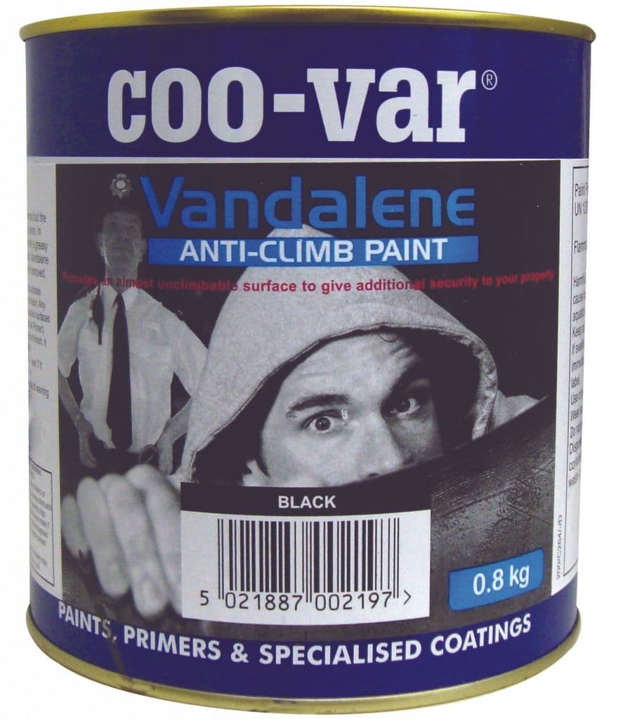 Coo-Var Vandalene Anti-Climb Paint - Black - 4.0kg