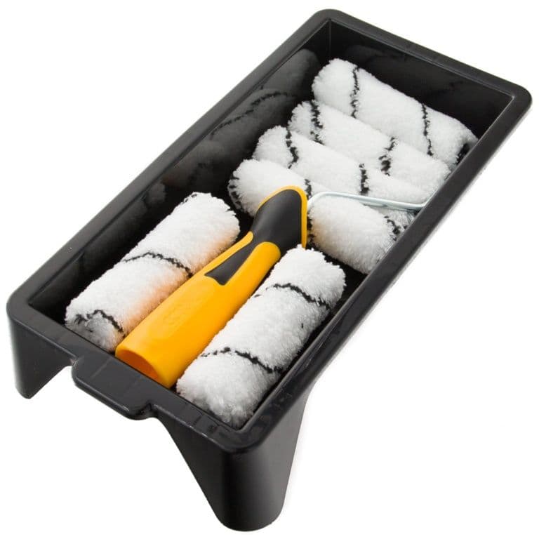 Coral Easy Coater Microfibre 4" Roller Set - 8 Piece
