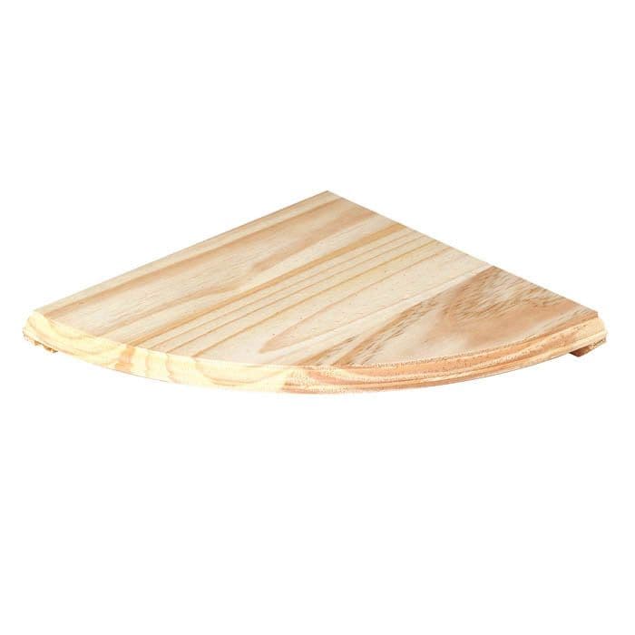 Core Natural Wood Corner Shelf Kit - 380mm