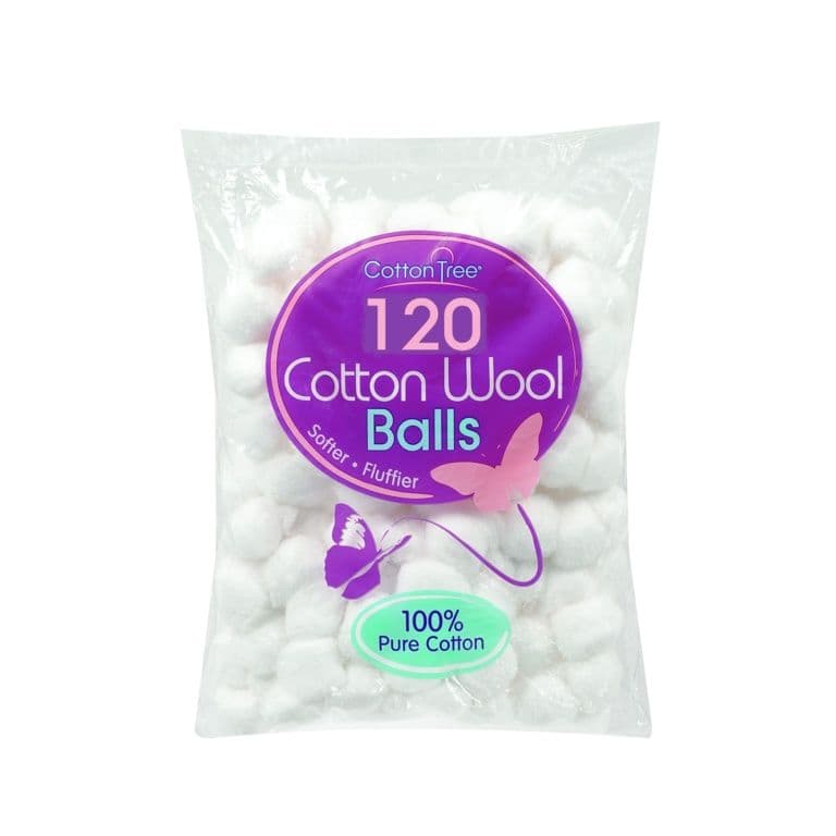Cotton Tree Cotton Wool Balls - 120 Pack