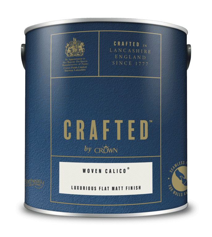 Crown Crafted Luxurious Flat Matt 2.5L - Woven Calico