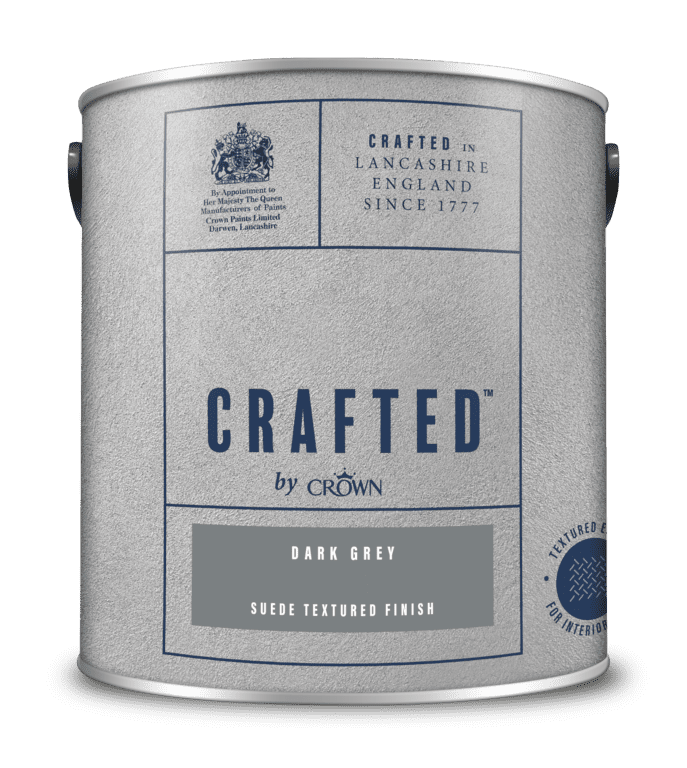 Crown Crafted Suede Textured 2.5L - Dark Grey