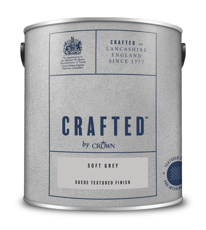Crown Crafted Suede Textured 2.5L - Soft Grey