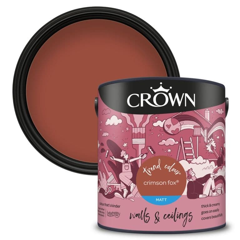Crown Matt Emulsion Crimson Fox - 2.5L