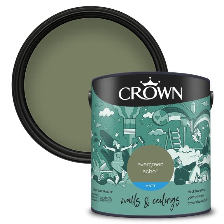 Crown Matt Emulsion Evergreen Echo - 2.5L