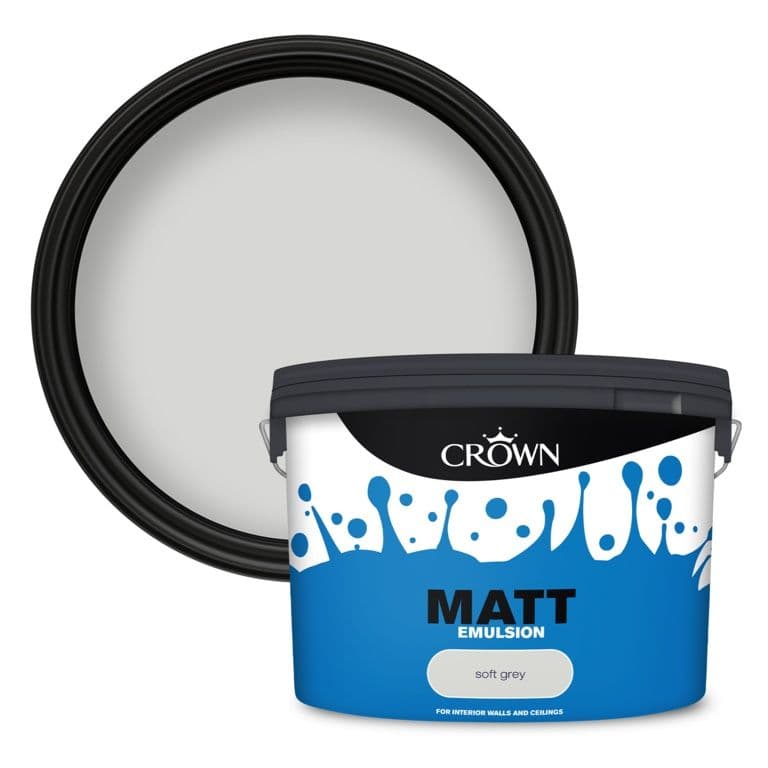 Crown Non Breatheasy Matt Emulsion 10L - Soft Grey