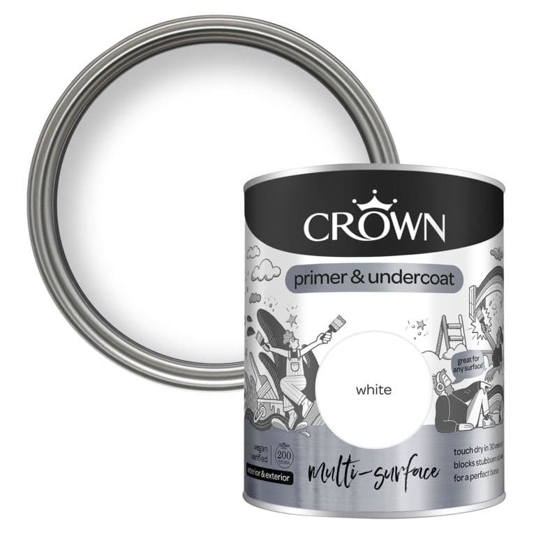 Crown Quick Dry Multi Surface Primer & Undercoat - 750ml