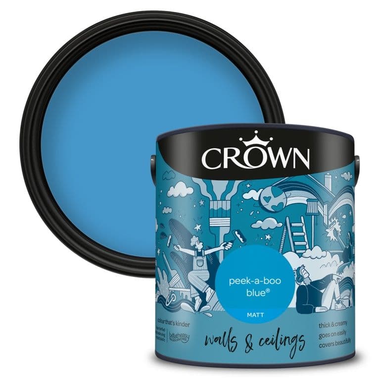 Crown Walls & Ceilings Matt 2.5L - Peekaboo Blue