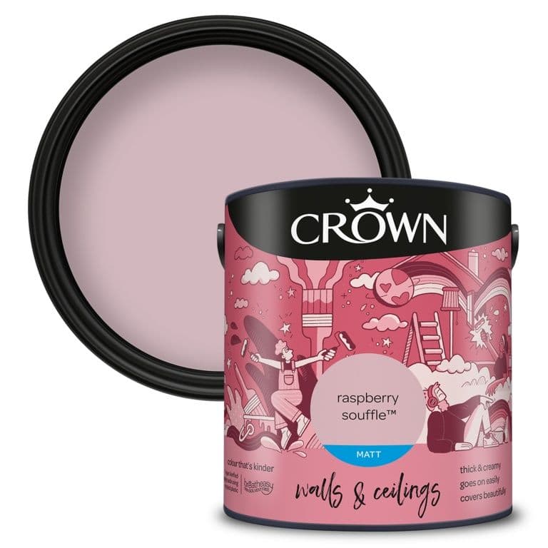 Crown Walls & Ceilings Matt 2.5L - Raspberry Souffle