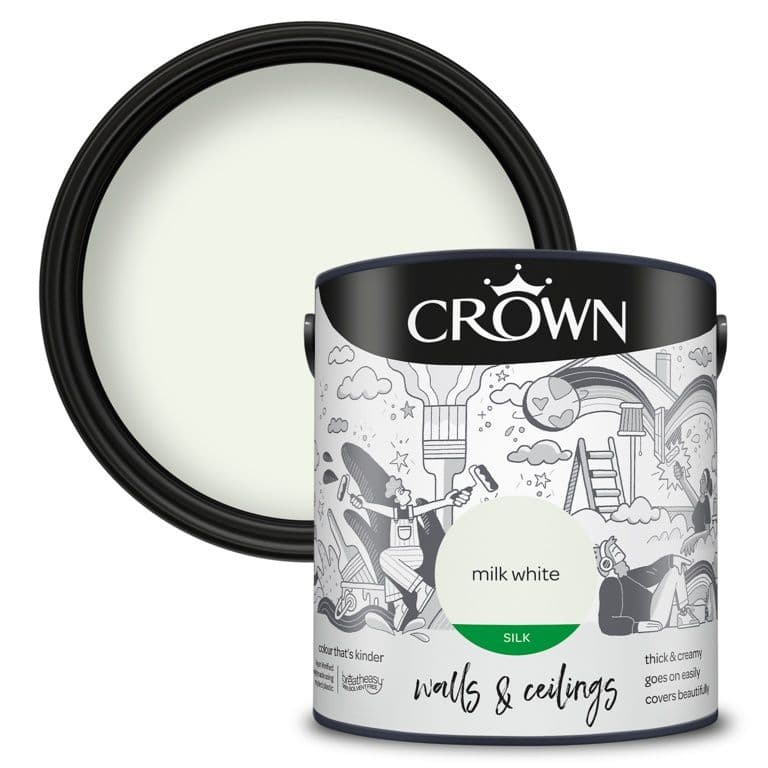 Crown Walls & Ceilings Silk 2.5L - Milk White