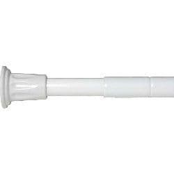 Croydex L-Shaped Telescopic Shower Curtain Rod - White