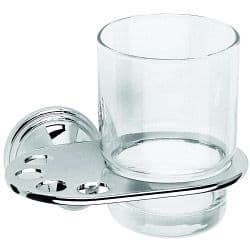 Croydex Westminster Tumbler & Holder - 93 x 120 x 105mm