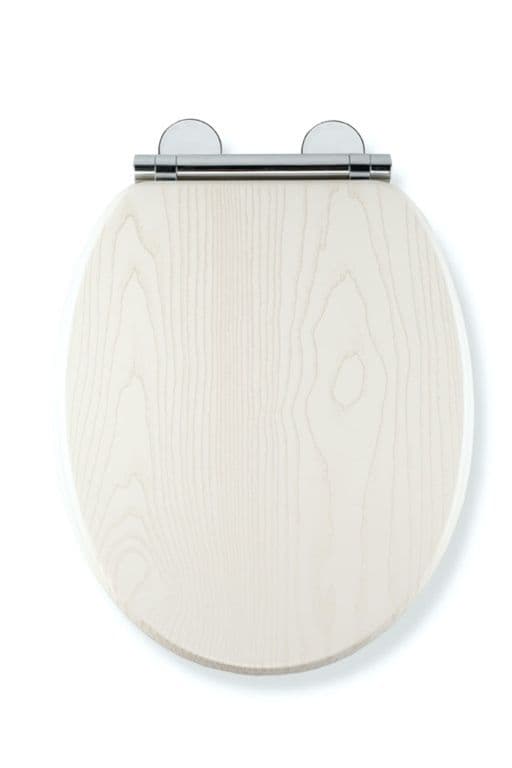 Croydex White Oak Flexi Fix Toilet Seat - Soft Close Quick Release