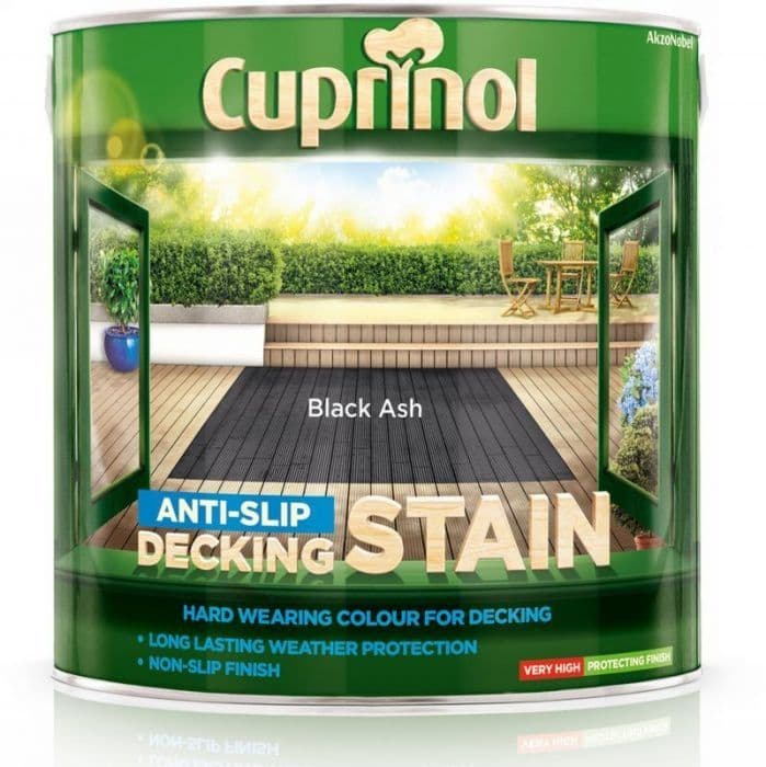 Cuprinol Anti-Slip Decking Stain 2.5L - Black Ash
