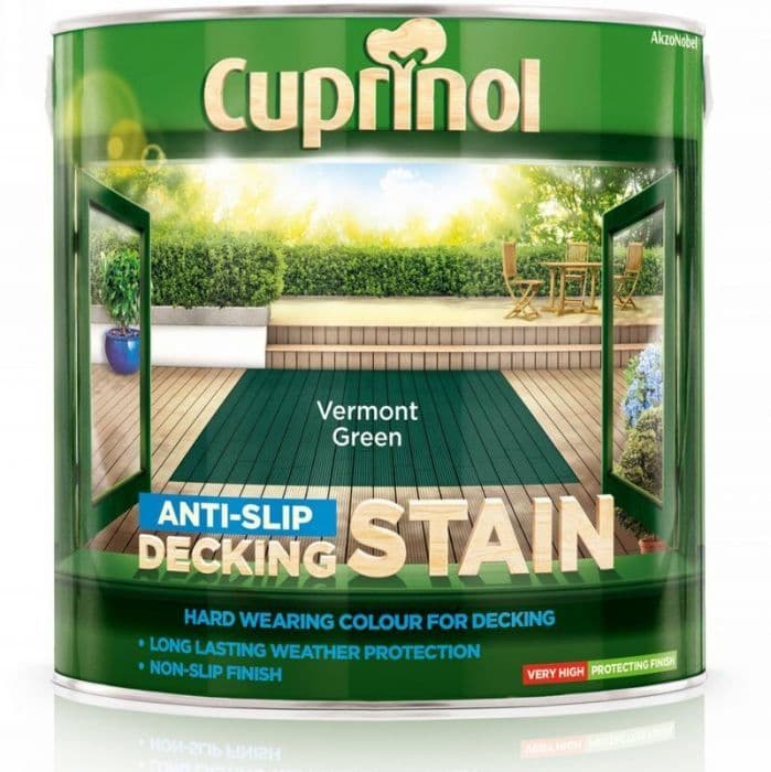 Cuprinol Anti-Slip Decking Stain 2.5L - Vermont Green