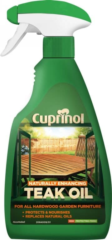 Cuprinol Natural Enhancing Teak Oil Spray Clear - 500ml