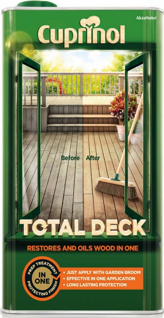 Cuprinol Total Deck Restorer & Oil 5L - Clear