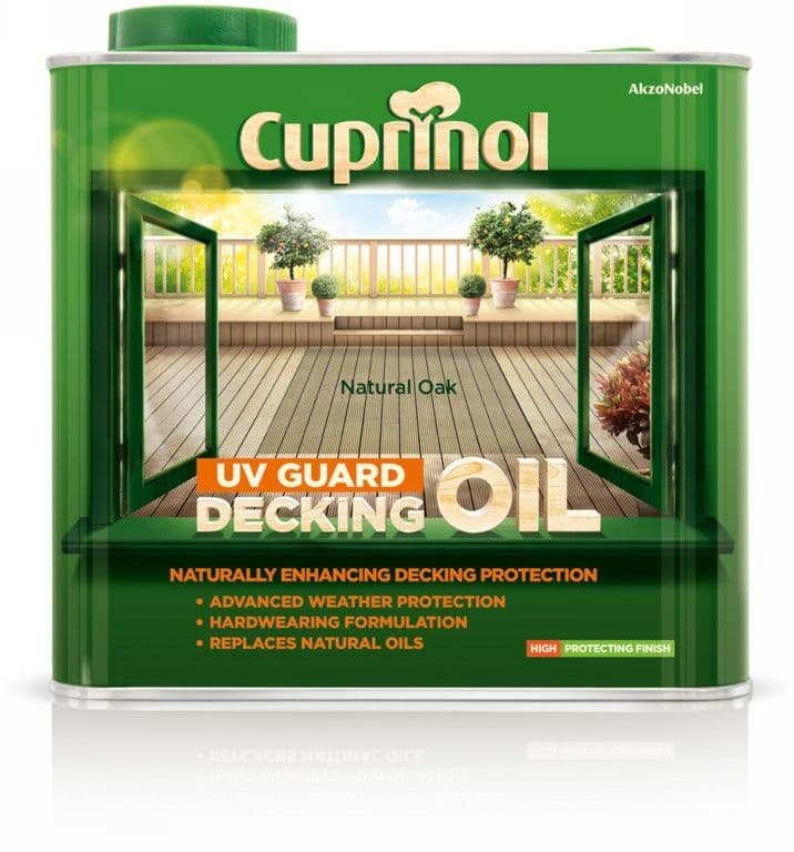 Cuprinol UV Guard Decking Oil 2.5L - Natural Oak