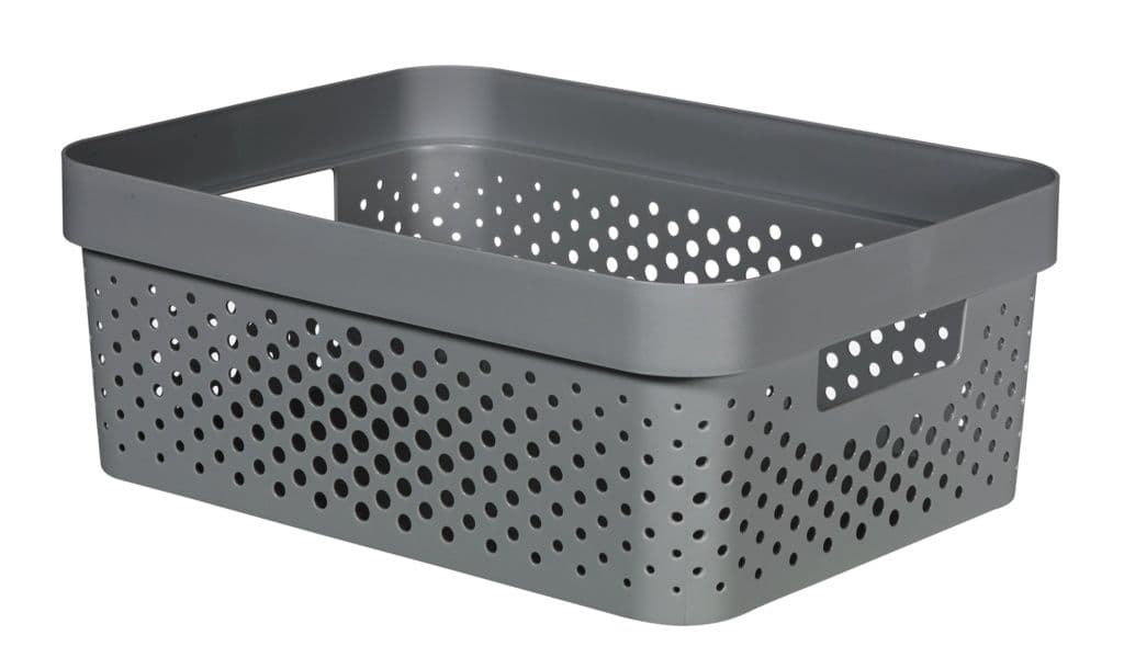 Curver Infinity Dots Box - 11L Dark Grey