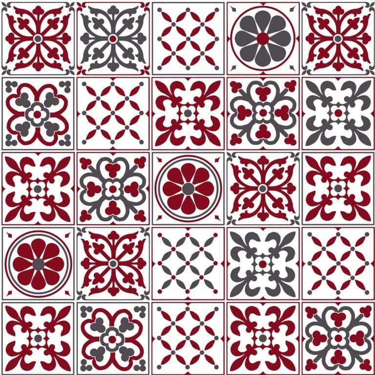 d-c-fix® Food Safe Tablecloth - Cement Tiles - 20m Roll x 140cm