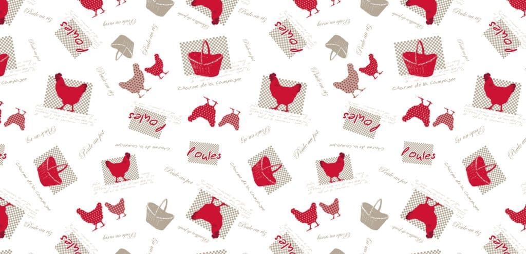 d-c-fix® Food Safe Tablecloth - Chicken Farm - 20m Roll x 140cm