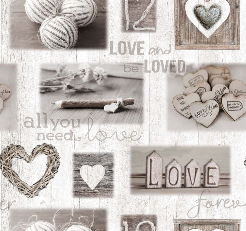 d-c-fix® Food Safe Tablecloth - Heart - 20m Roll x 140cm