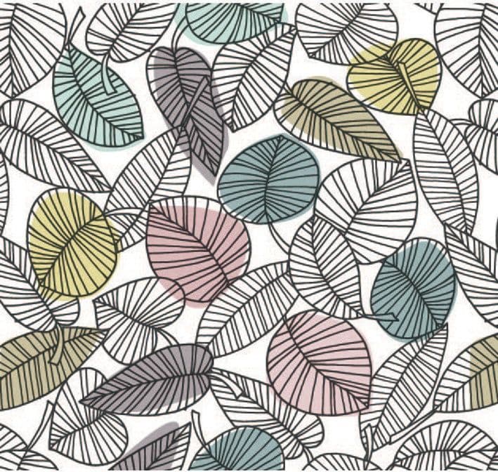 d-c-fix® Food Safe Tablecloth - Leaves - 20m Roll x 140cm