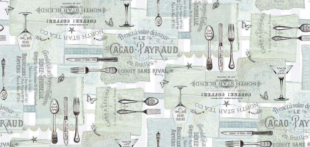 d-c-fix® Manhattan Tablecloth - Gourmet Aqua - 20m Roll x 140cm