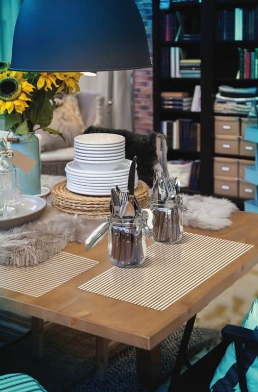 d-c-fix® Rio Ben White Transparent Wipe Clean Placemat - Pack 14