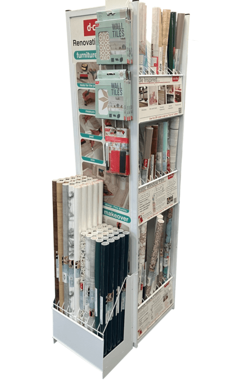 d-c-fix® Self Adhesive Films Short Rolls Stand - 280 Rolls