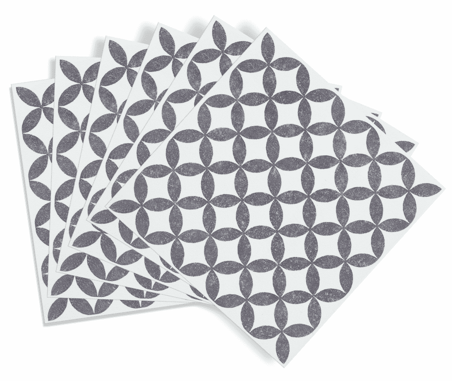 d-c-fix® Self Adhesive Wall Tile Amira Grey - 15cm x 15cm / Pack Of 6